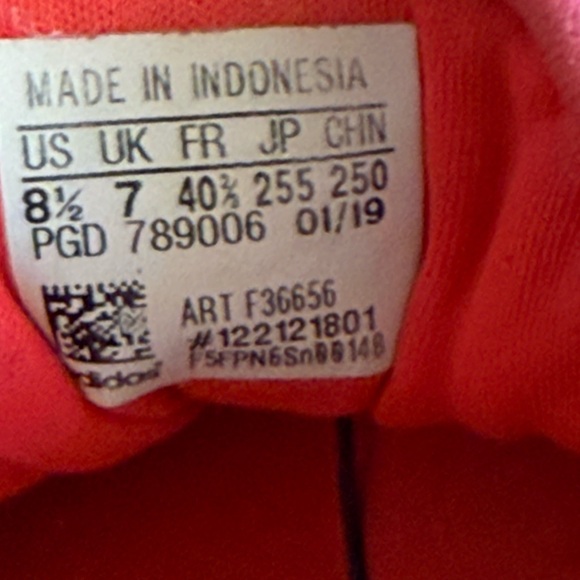 Adidas Pink Athletic Sneakers shoes - Picture 6 of 6